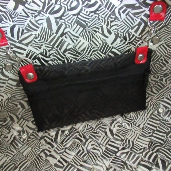 Nahui Ollin Black and White Zebra Satchel - Picture 5 of 13